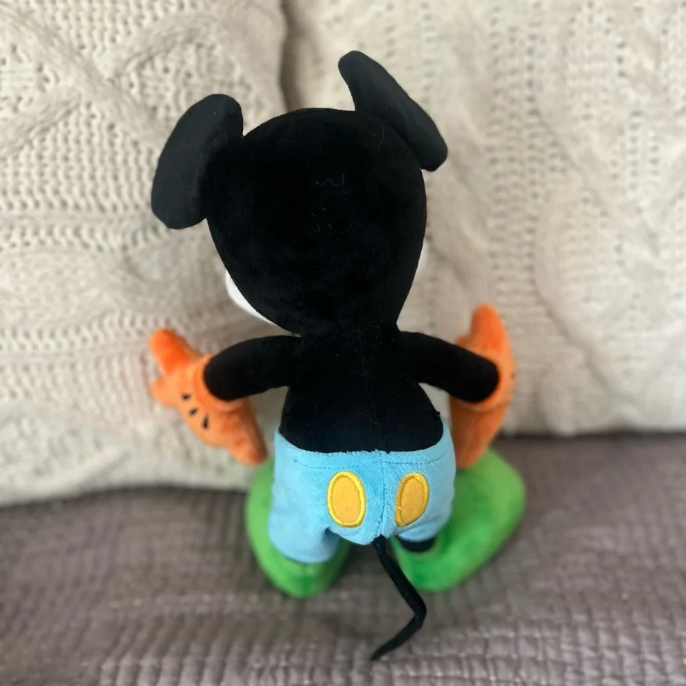 Disney Parks Mickey Mouse Articulated Bendable Neon Colorful Plush 12”